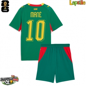Senegal Sadio Mane #10 Vieraspaita Lapsille MM-kisat 2026 Lyhythihainen (+ shortsit)
